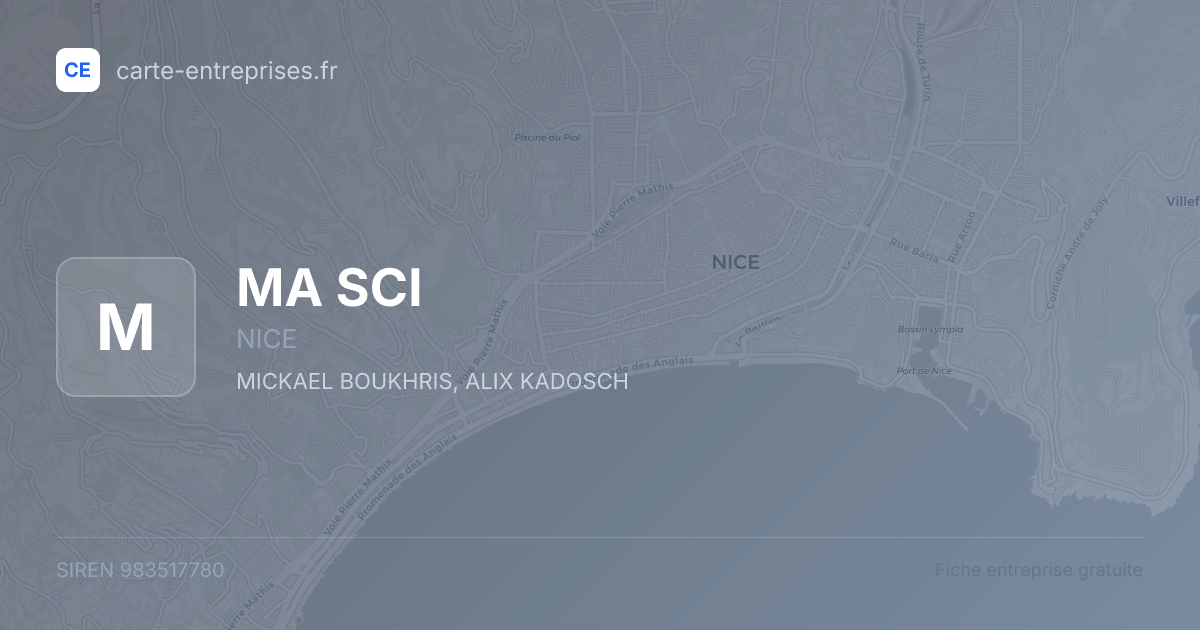 MA SCI — 983517780 — fiche entreprise
