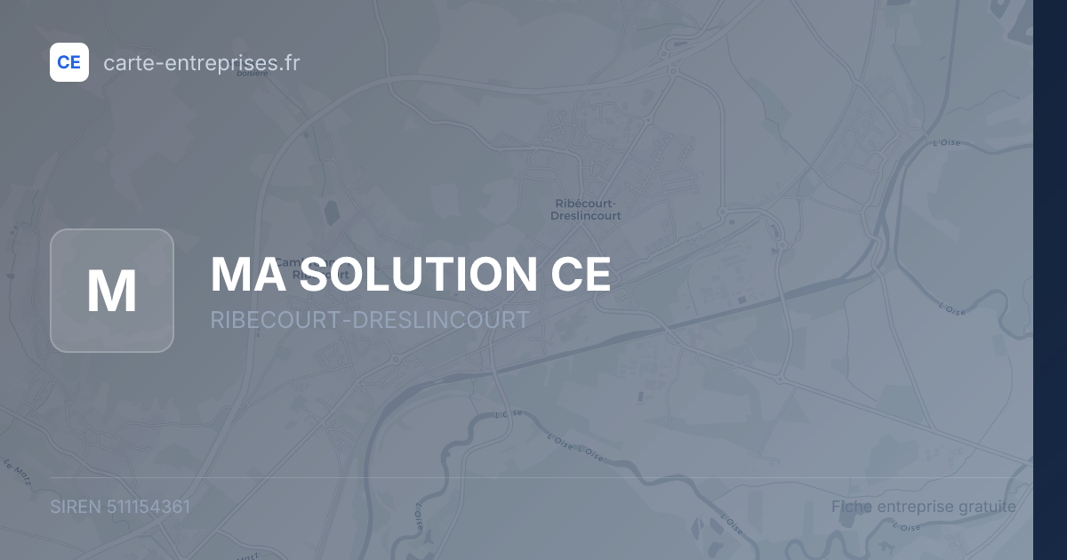 MA SOLUTION CE — 511154361 — fiche entreprise