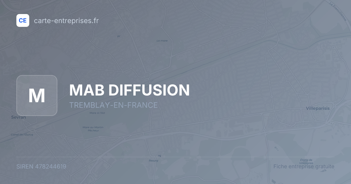 MAB DIFFUSION — 478244619 — fiche entreprise