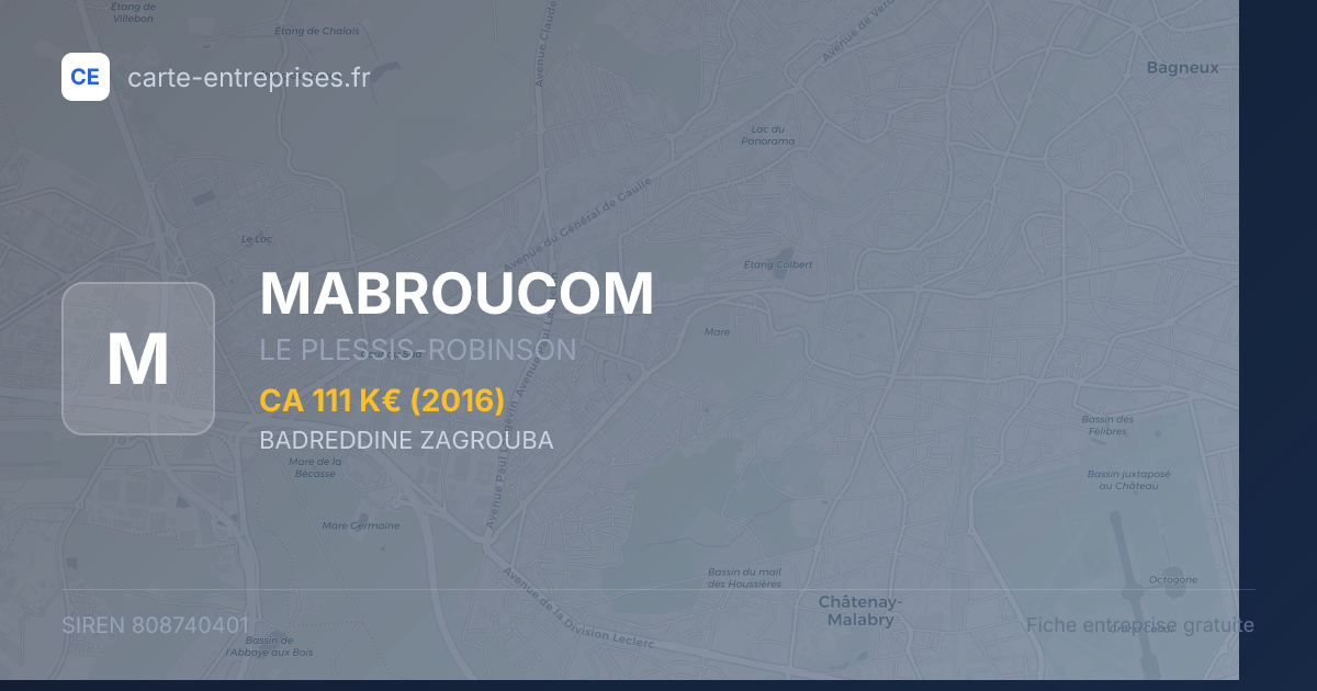 MABROUCOM — 808740401 — fiche entreprise