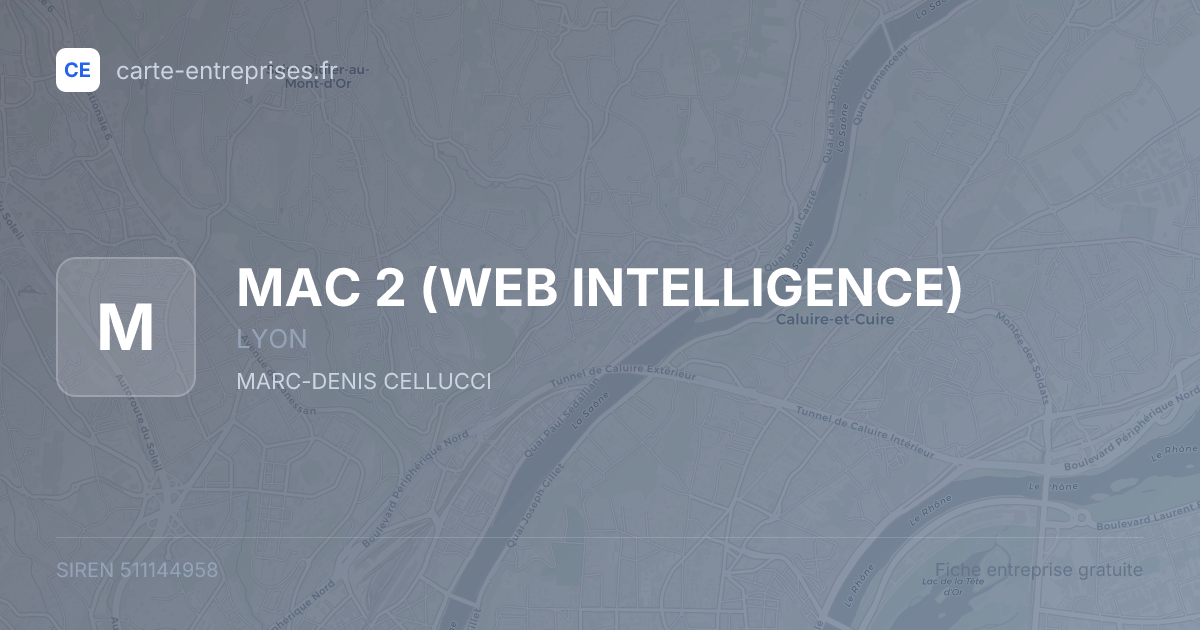 MAC 2 (WEB INTELLIGENCE) — 511144958 — fiche entreprise