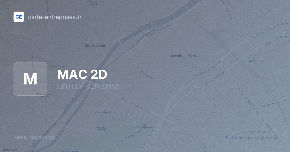 MAC 2D — 484433735 — fiche entreprise