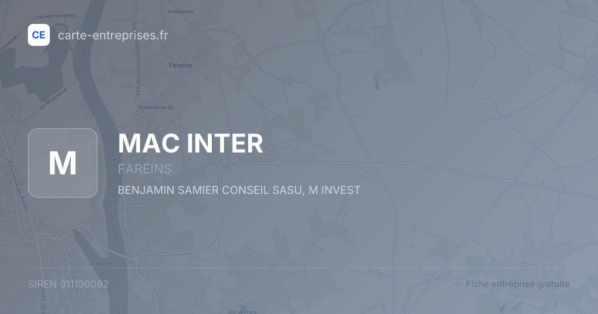 MAC INTER — 911150092 — fiche entreprise