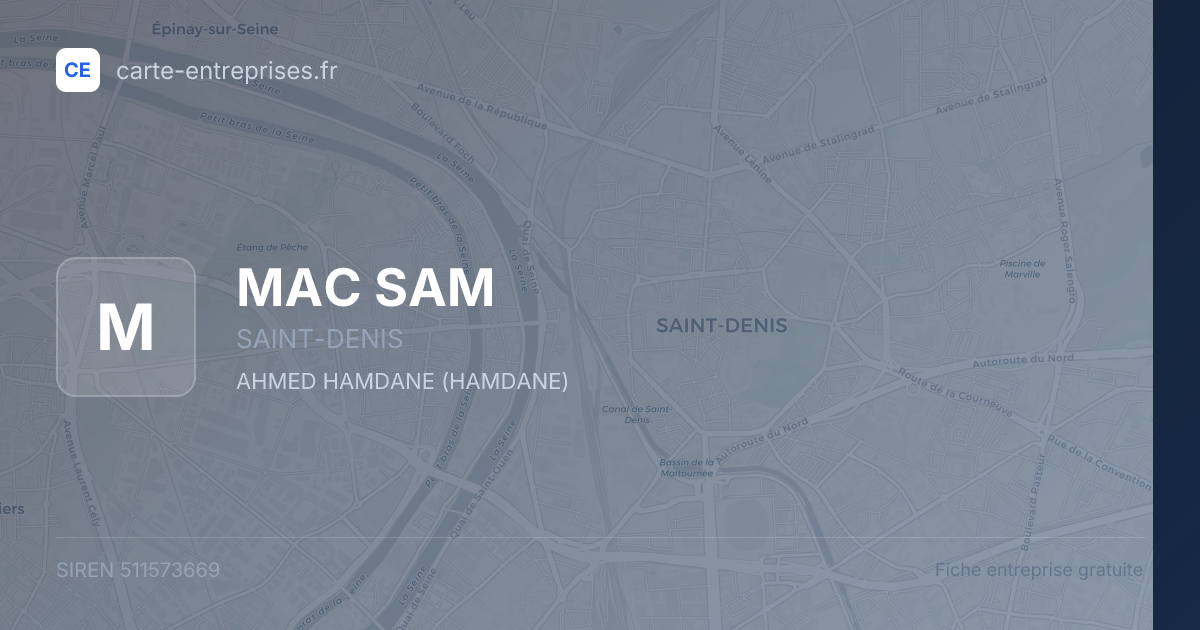 MAC SAM — 511573669 — fiche entreprise