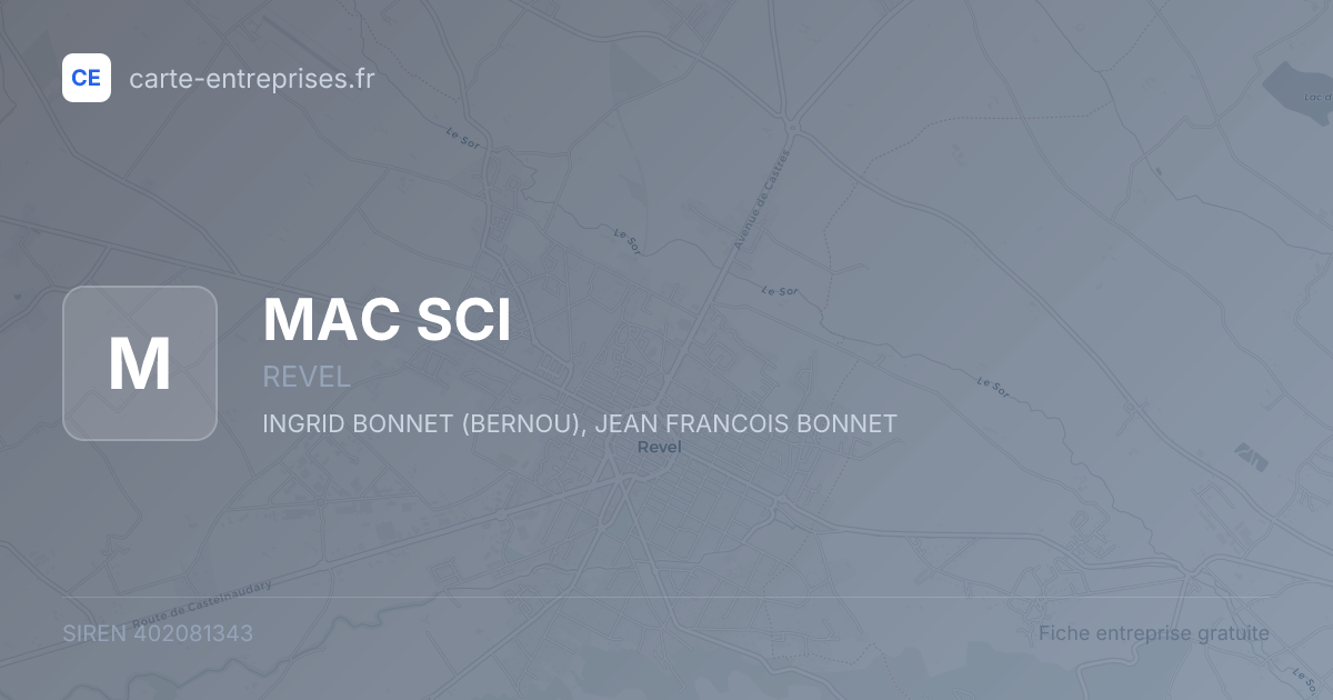 MAC SCI — 402081343 — fiche entreprise