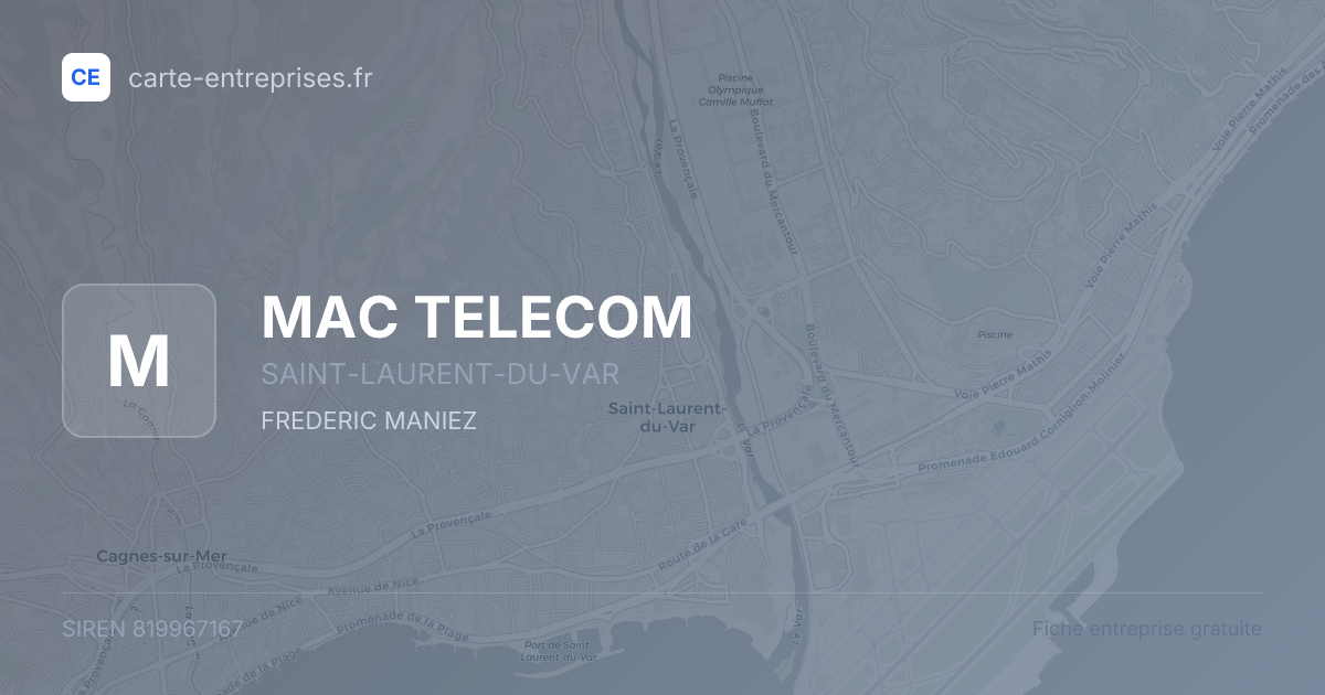 MAC TELECOM — 819967167 — fiche entreprise