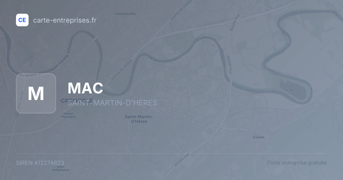 MAC — 412274623 — fiche entreprise