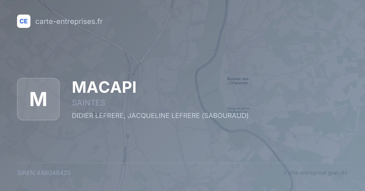 MACAPI — 448046425 — fiche entreprise