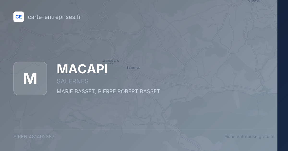MACAPI — 481492387 — fiche entreprise