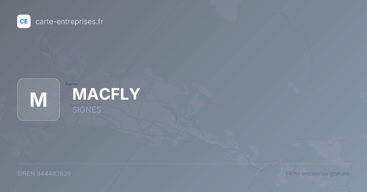 MACFLY — 944482629 — fiche entreprise
