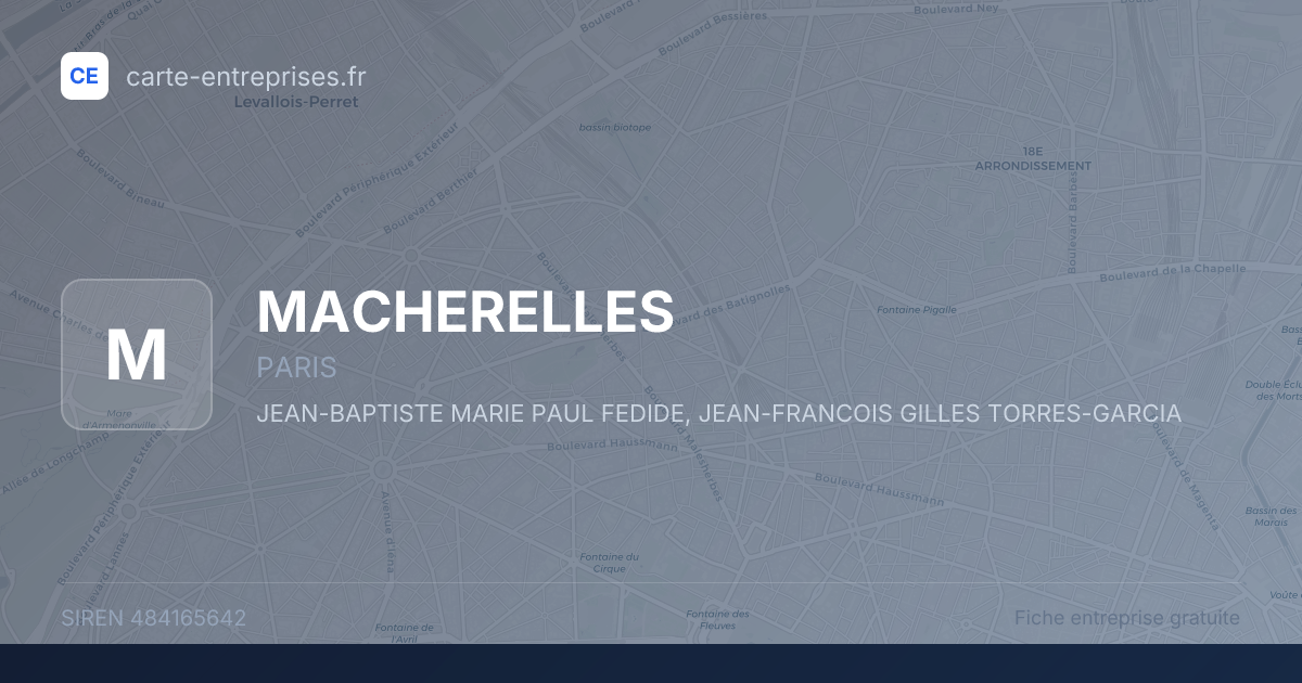 MACHERELLES — 484165642 — fiche entreprise