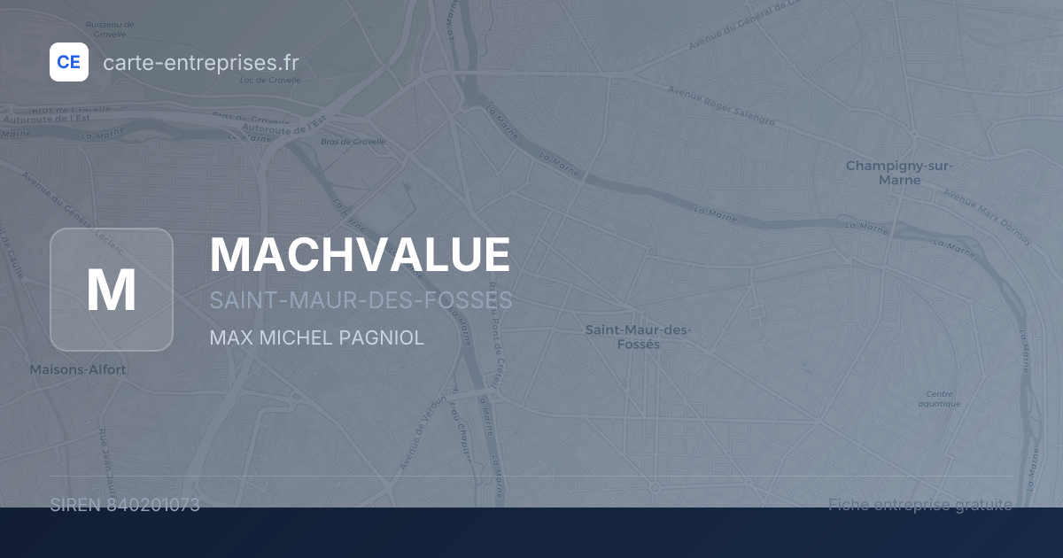MACHVALUE — 840201073 — fiche entreprise