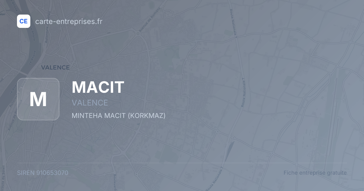 MACIT — 910653070 — fiche entreprise
