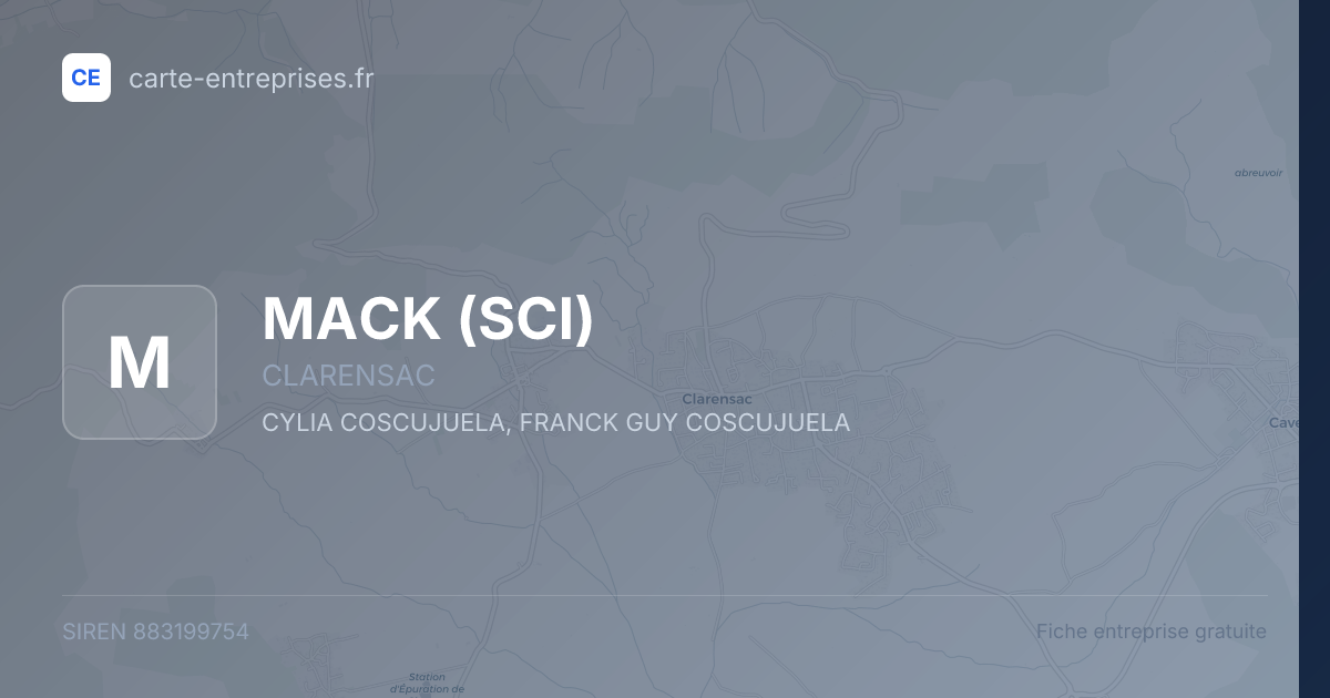 MACK (SCI) — 883199754 — fiche entreprise