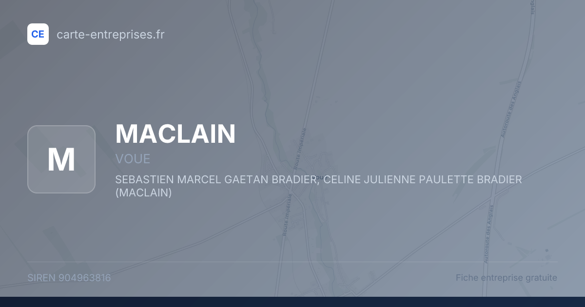 MACLAIN — 904963816 — fiche entreprise