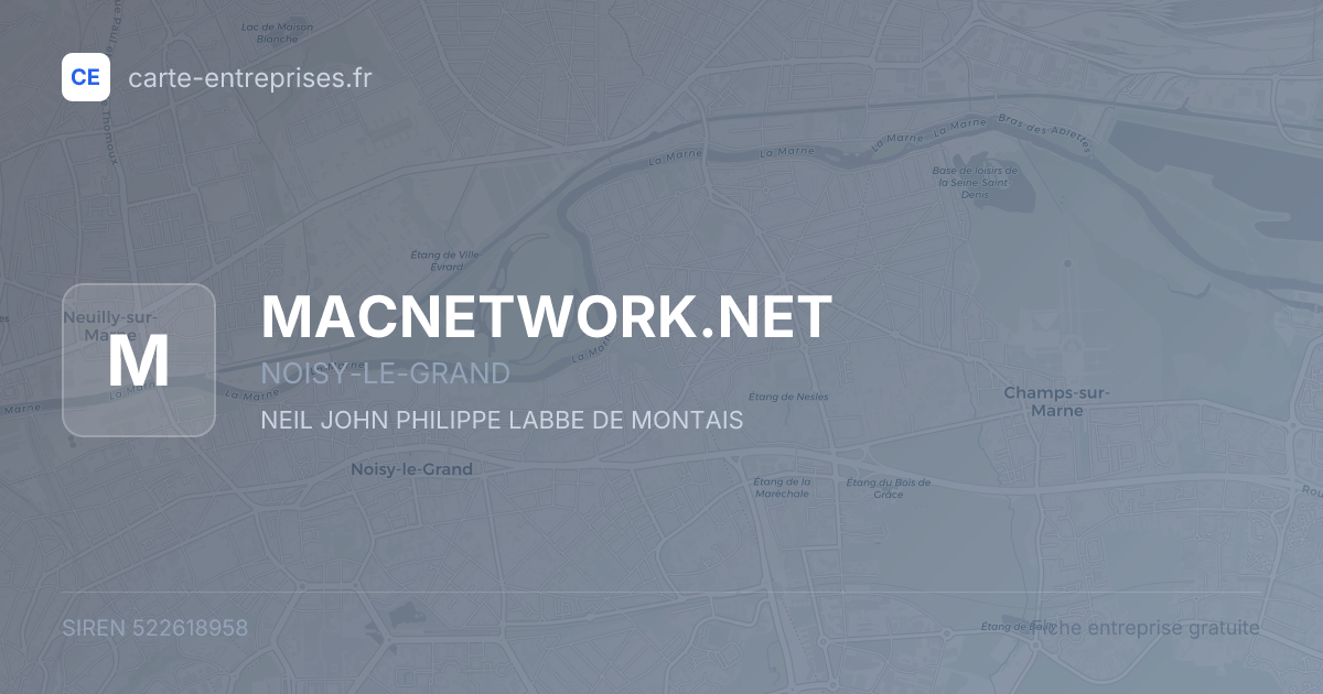 MACNETWORK.NET — 522618958 — fiche entreprise