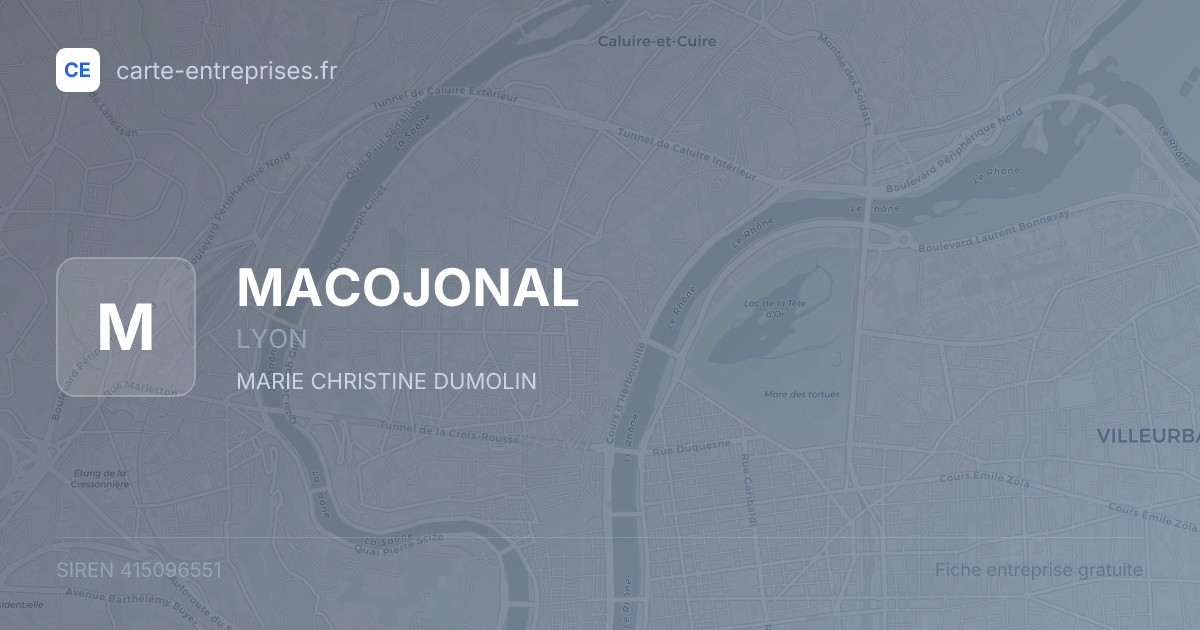MACOJONAL — 415096551 — fiche entreprise
