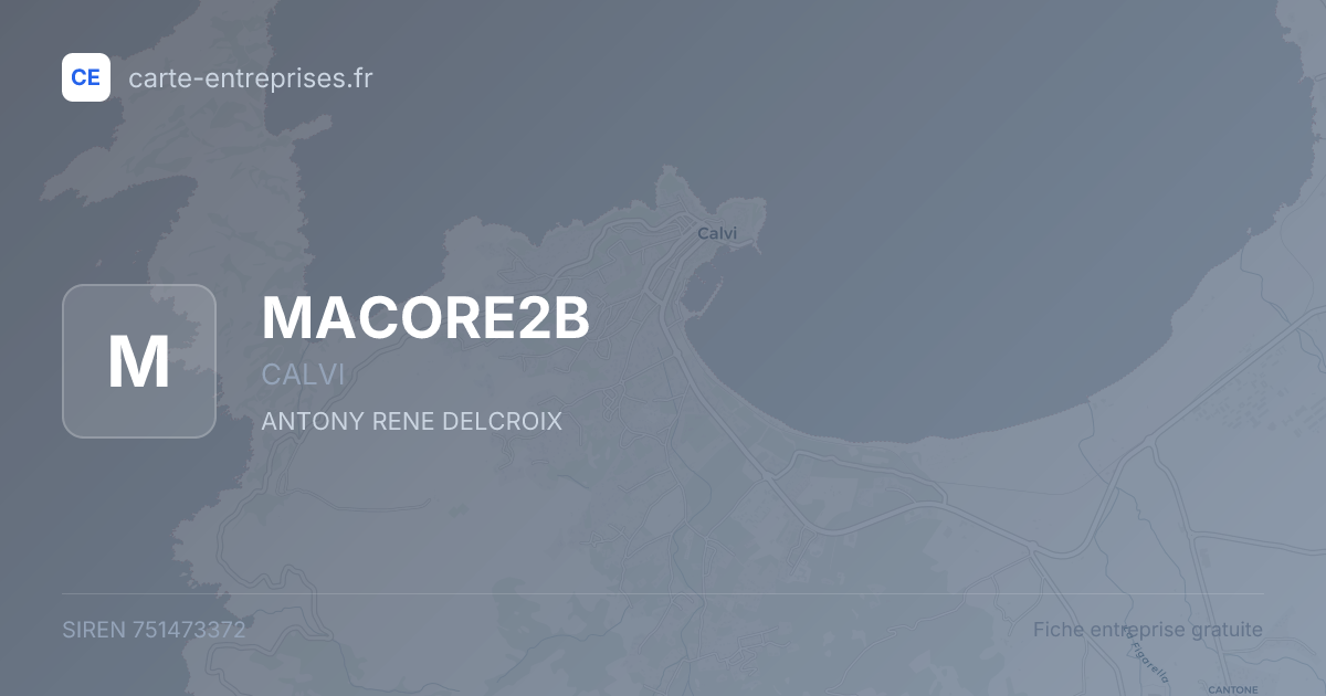 MACORE2B — 751473372 — fiche entreprise
