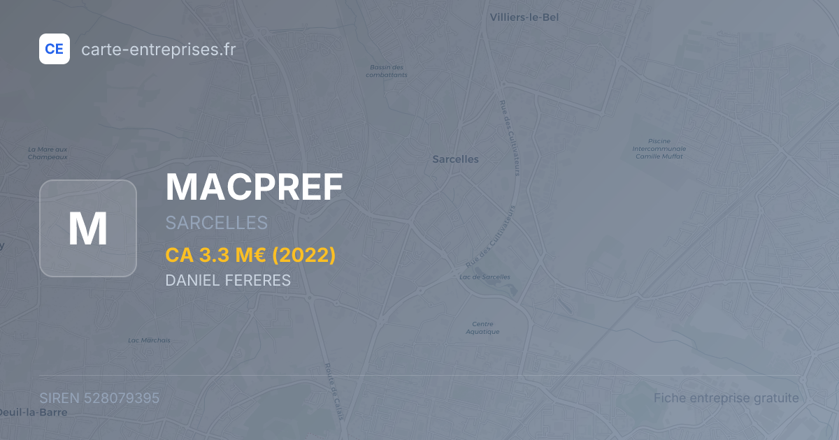 MACPREF — 528079395 — fiche entreprise