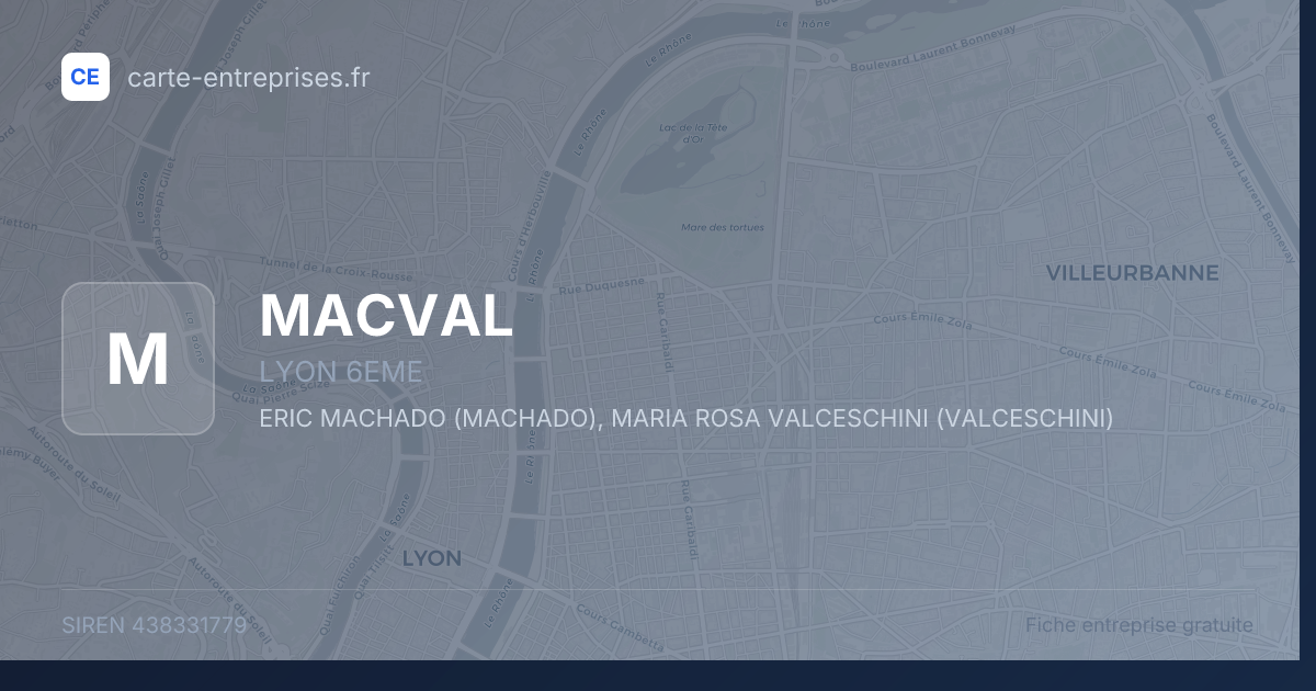 MACVAL — 438331779 — fiche entreprise