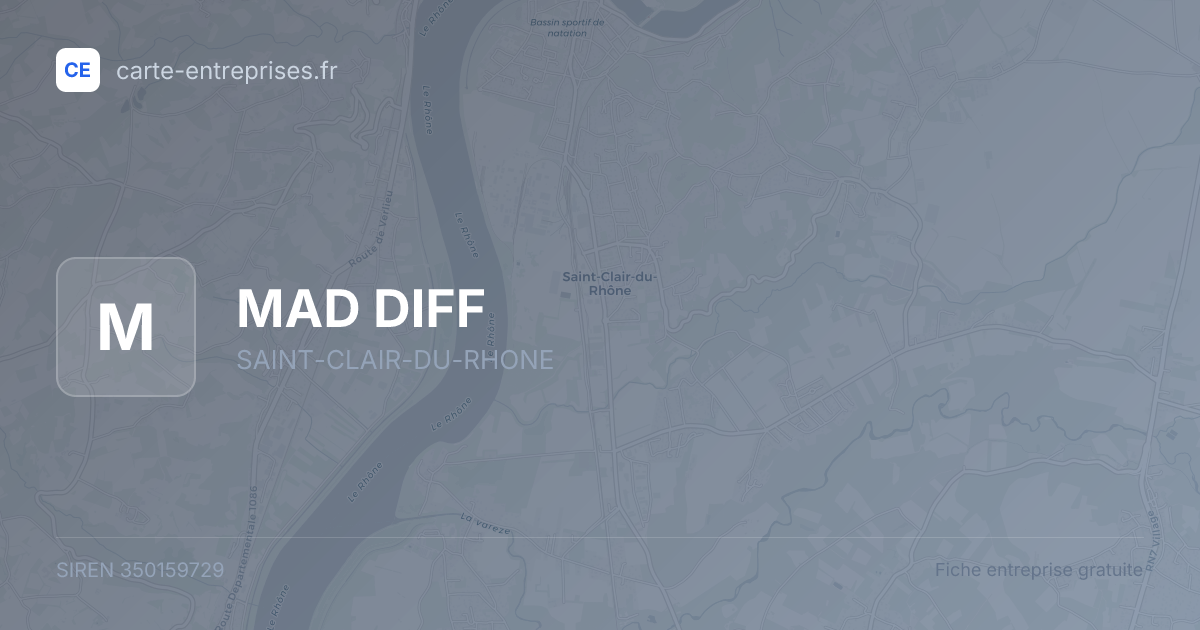 MAD DIFF — 350159729 — fiche entreprise