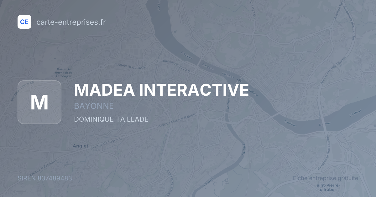 MADEA INTERACTIVE — 837489483 — fiche entreprise