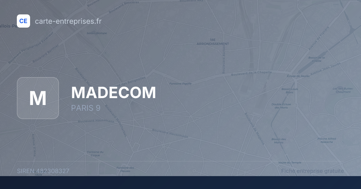 MADECOM — 482308327 — fiche entreprise