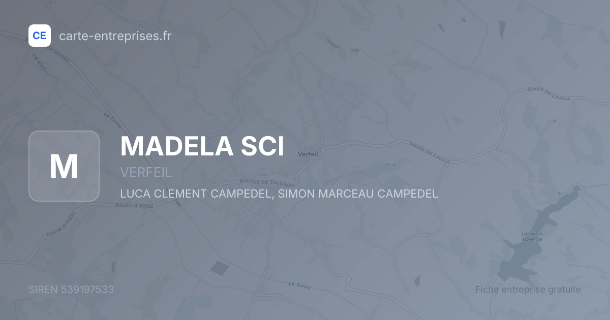 MADELA SCI — 539197533 — fiche entreprise