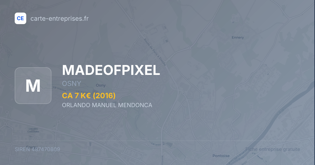 MADEOFPIXEL — 487470809 — fiche entreprise