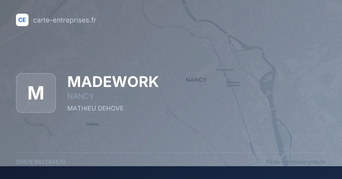 MADEWORK — 982294670 — fiche entreprise