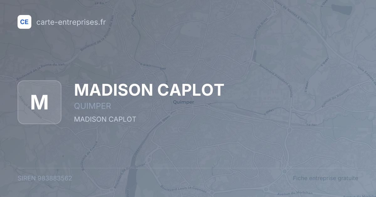 MADISON CAPLOT — 983883562 — fiche entreprise