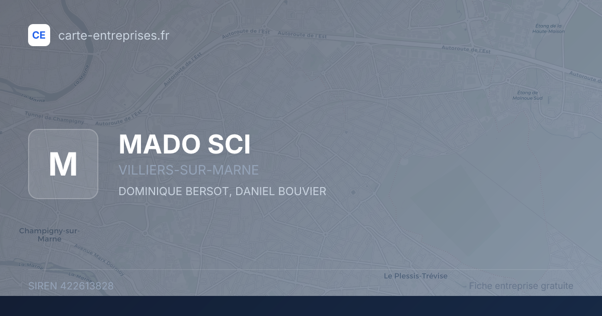 MADO SCI — 422613828 — fiche entreprise