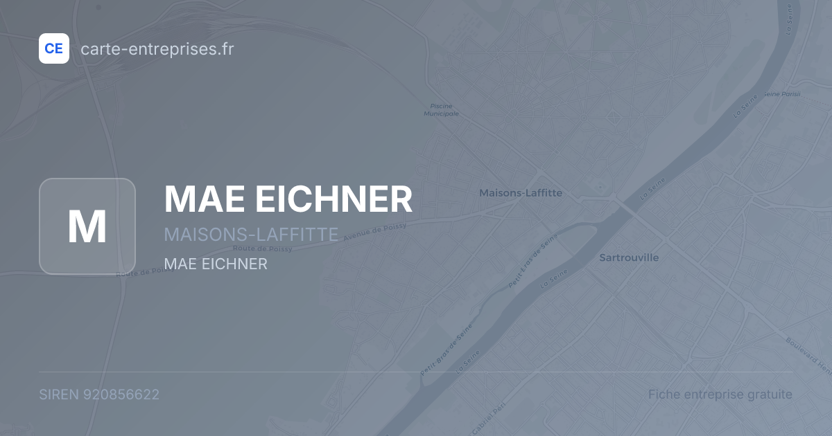 MAE EICHNER — 920856622 — fiche entreprise