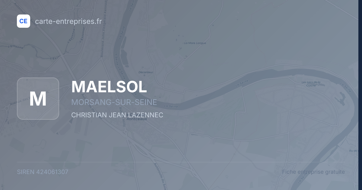 MAELSOL — 424061307 — fiche entreprise