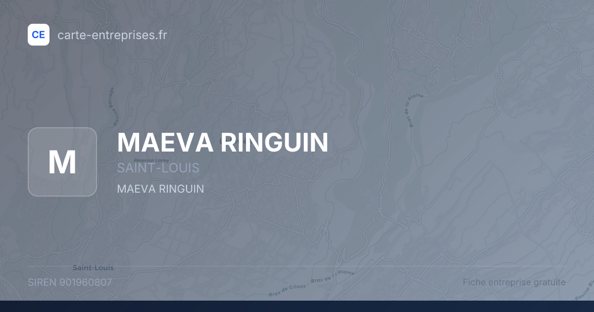 MAEVA RINGUIN — 901960807 — fiche entreprise