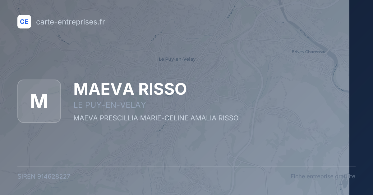 MAEVA RISSO — 914628227 — fiche entreprise