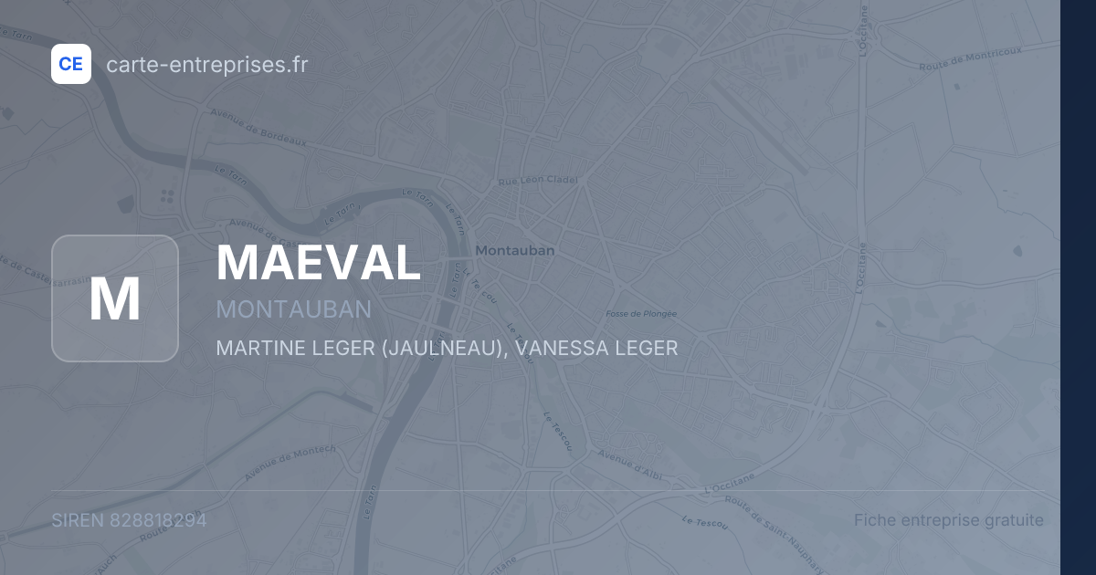 MAEVAL — 828818294 — fiche entreprise