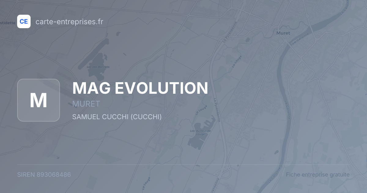 MAG EVOLUTION — 893068486 — fiche entreprise