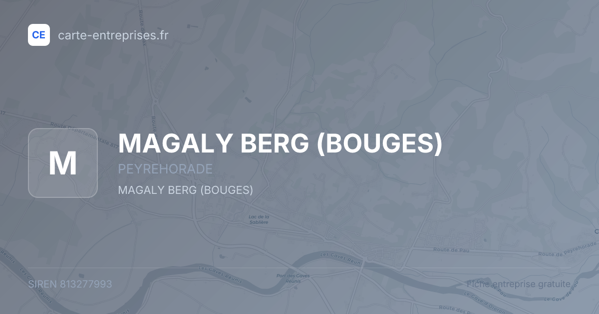 MAGALY BERG (BOUGES) — 813277993 — fiche entreprise
