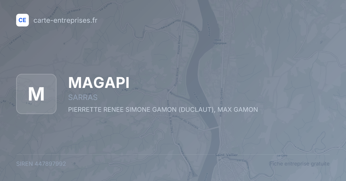MAGAPI — 447897992 — fiche entreprise