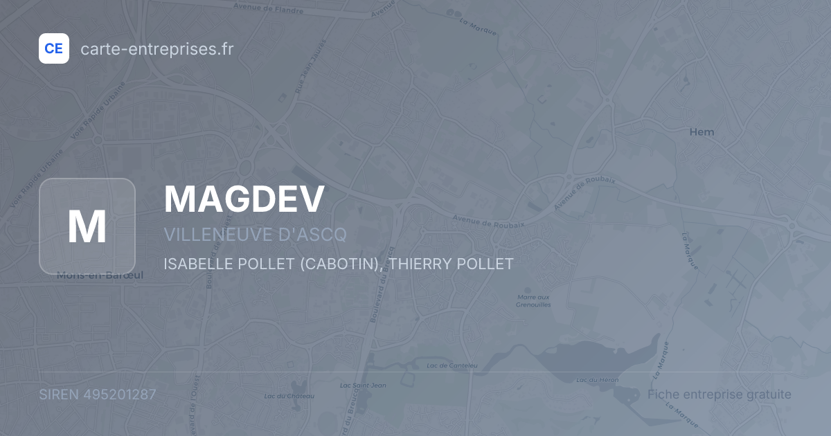 MAGDEV — 495201287 — fiche entreprise