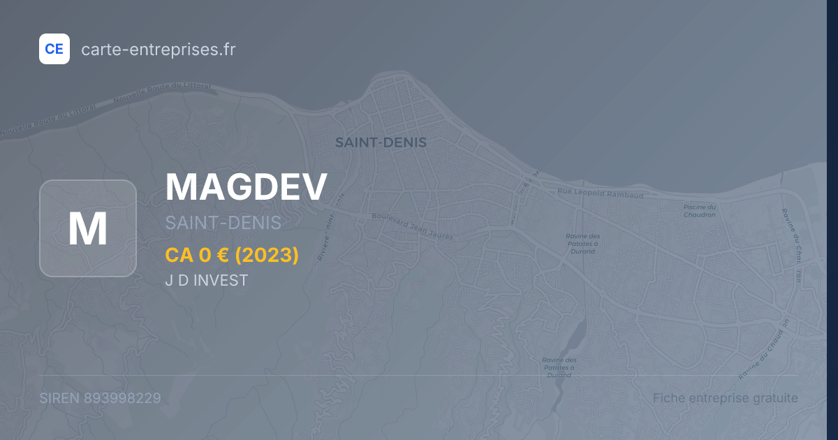 MAGDEV — 893998229 — fiche entreprise