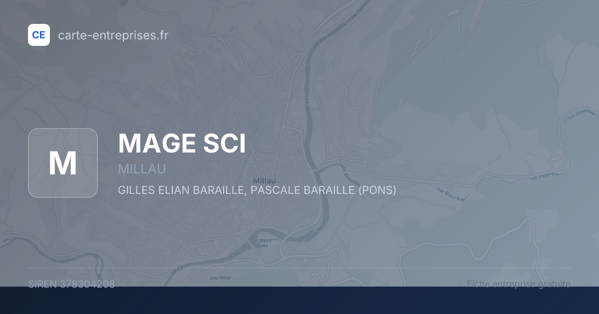MAGE SCI — 378304208 — fiche entreprise