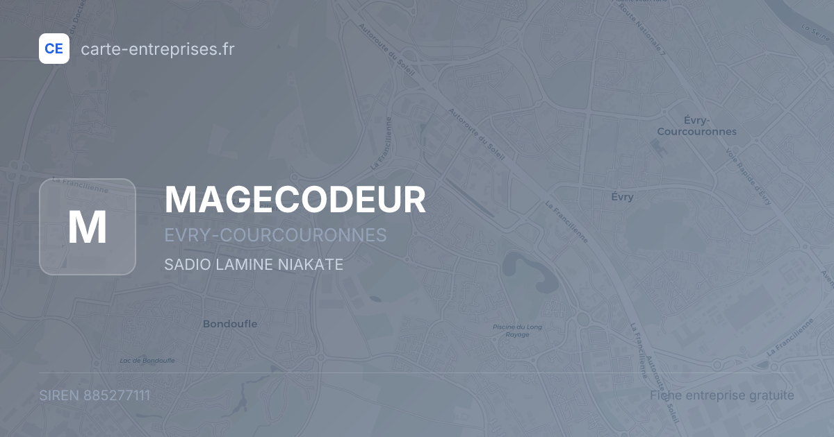 MAGECODEUR — 885277111 — fiche entreprise