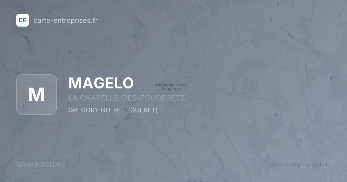 MAGELO — 908513765 — fiche entreprise