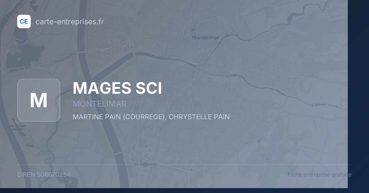 MAGES SCI — 508670254 — fiche entreprise