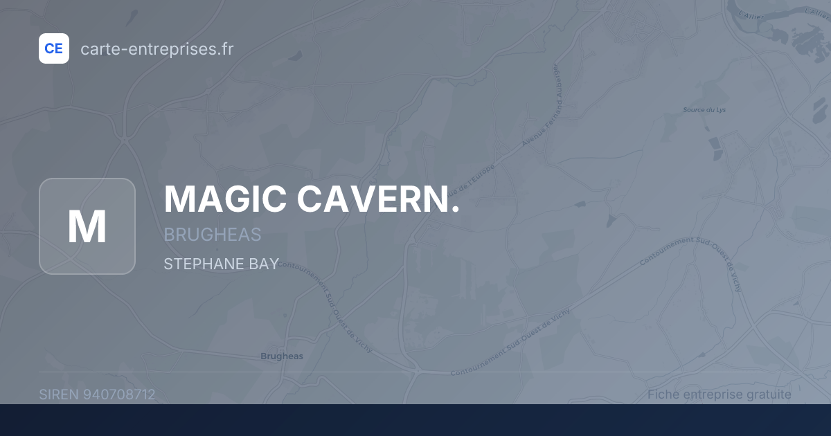 MAGIC CAVERN. — 940708712 — fiche entreprise