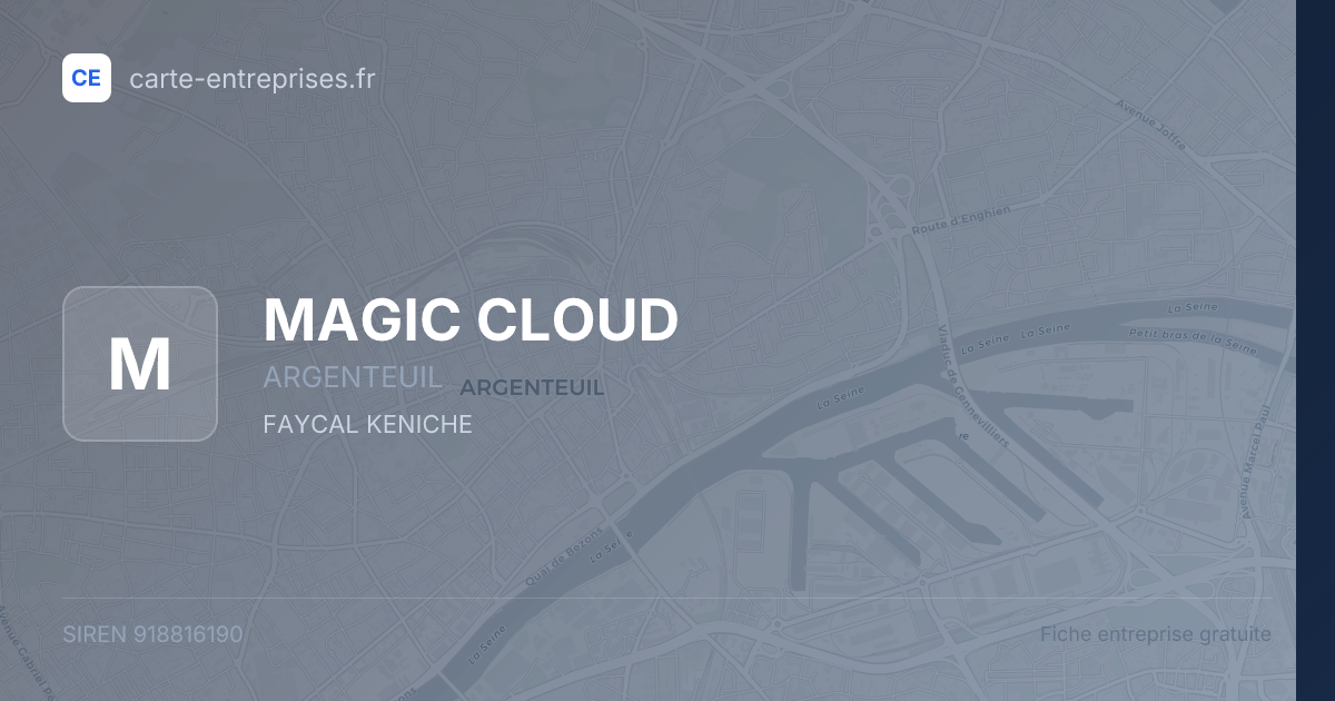 MAGIC CLOUD — 918816190 — fiche entreprise