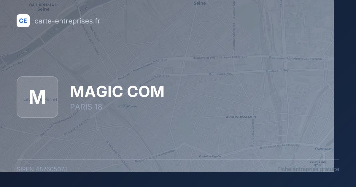 MAGIC COM — 487605073 — fiche entreprise