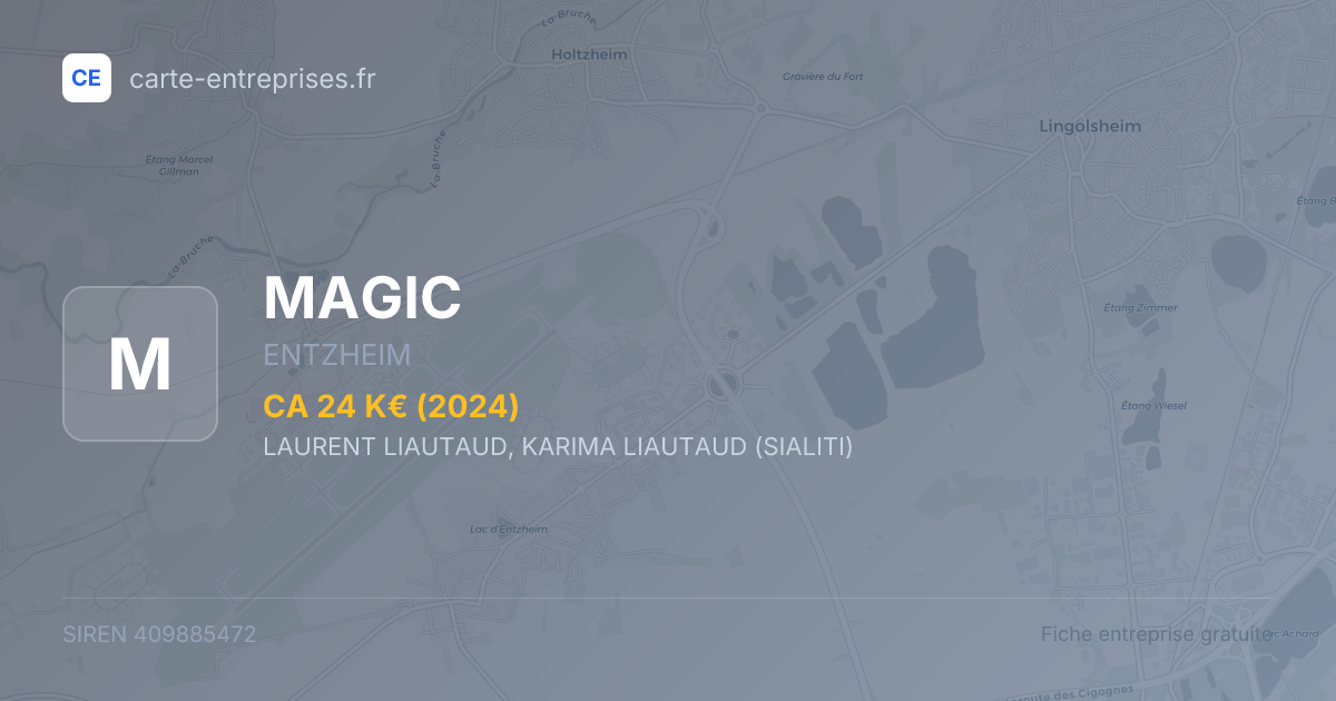 MAGIC — 409885472 — fiche entreprise